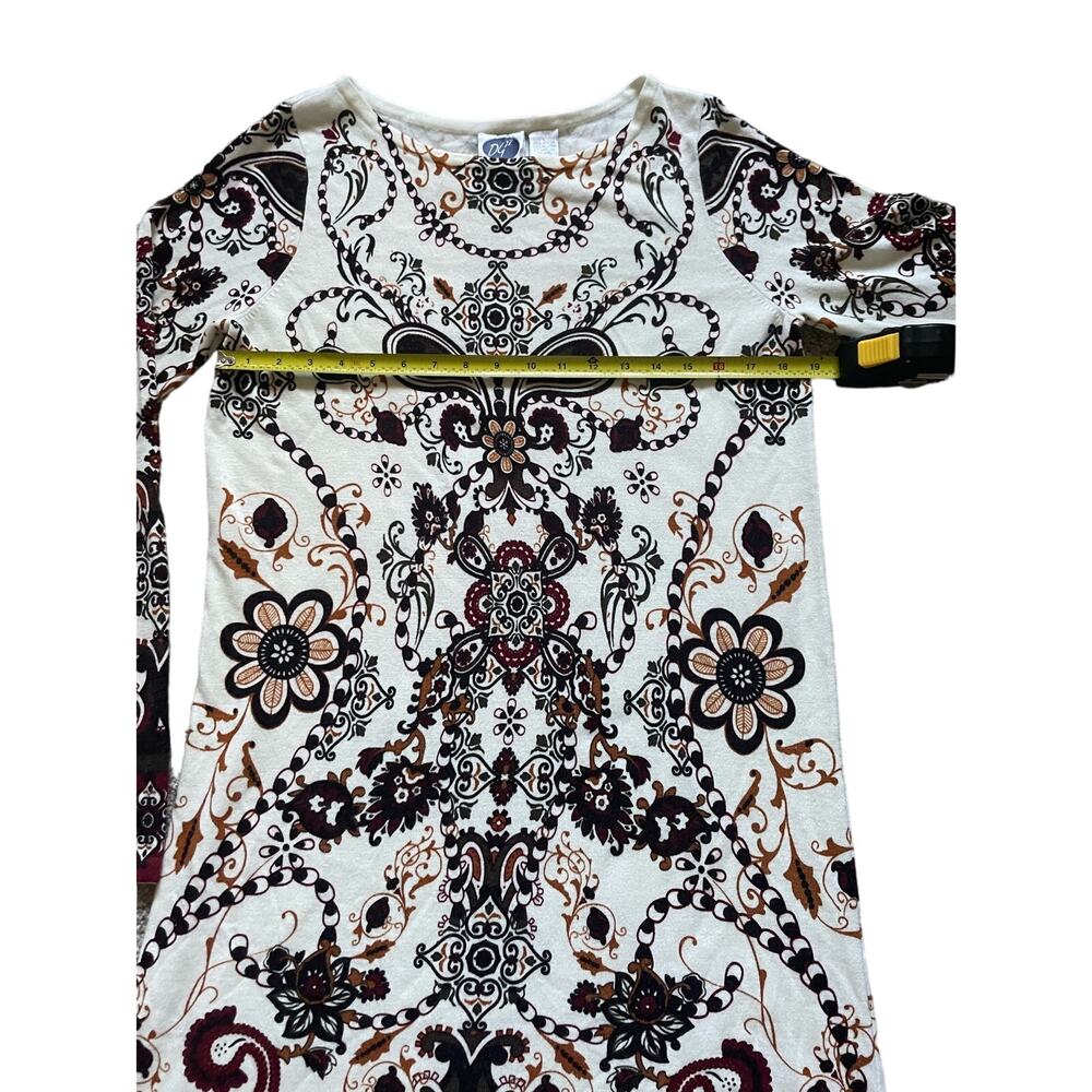 Vintage Diane Gilman Womens Floral Sweater Dress Size Large Holiday Paisley - Picture 5 of 6